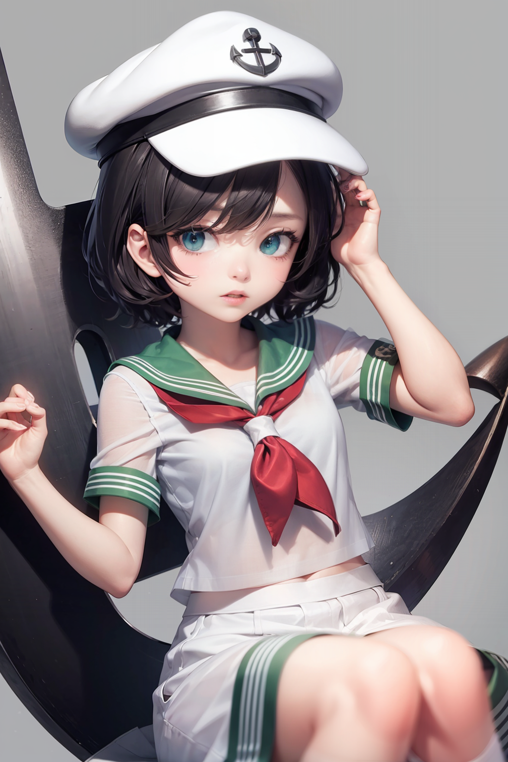 01175-3343852421-masterpiece, best quality, _lora_MinamitsuMurasa_1_,murasa minamitsu, 1girl,hat,sailor,gren eyes,short hair,black hair,skirt,anc.png